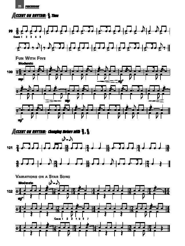 Accent on Achievement Book 3 Combined Percussion — view 5
