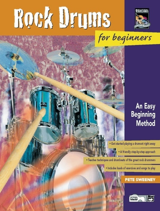 Rock Drums For Beginners Book/CD