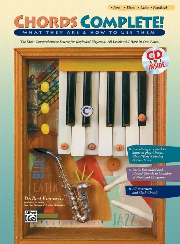 Chords Complete: Jazz, Blues, Latin, Pop/Rock Book with CD by Bert Konowitz