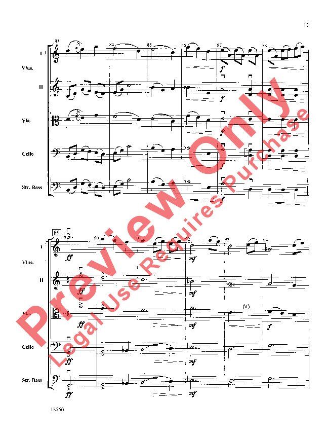 Legend for String Orchestra SO3 SC/PTS by David O'Fallon — view 4