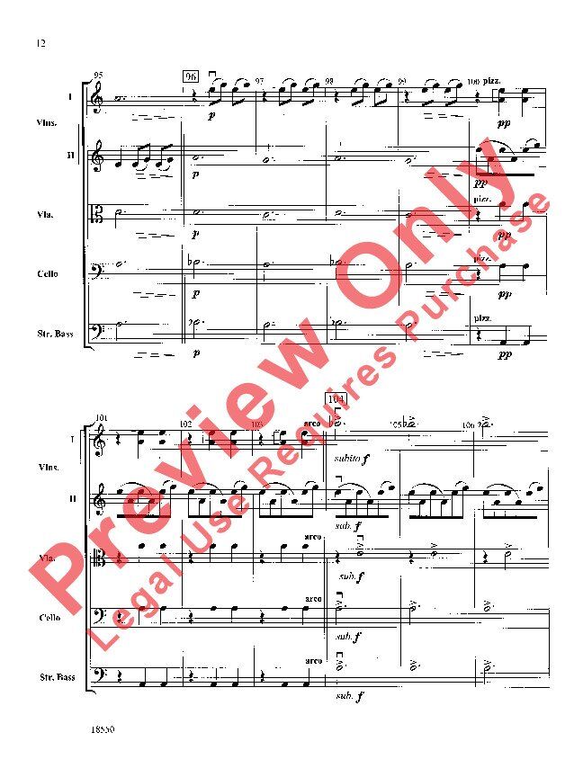 Legend for String Orchestra SO3 SC/PTS by David O'Fallon — view 5