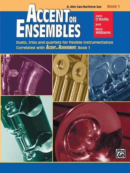 Accent on Ensembles Book 1 for Alto Sax/Baritone Sax - 24 Pages - Alfred Music