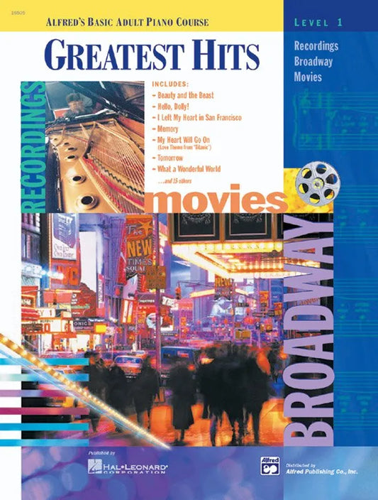 Alfred's Basic Adult Piano Course Greatest Hits Book 1 with CD