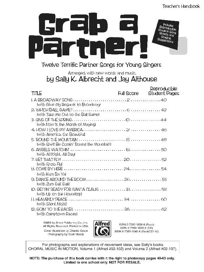 Grab a Partner! CD Kit for Classroom Singing Activities — view 2