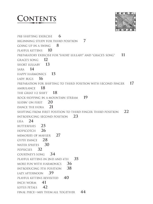 Easy Songs for Shifting in First Five Positions Violin by Kathryn Bird Kinnard, 44 Pages, Summy Birchard — view 2