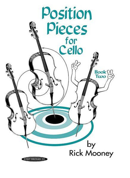 Position Pieces for Cello, Book 2 by Rick Mooney - Intermediate Level, 104 Pages, Alfred Music
