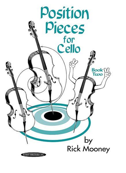 Position Pieces for Cello, Book 2 by Rick Mooney - Intermediate Level, 104 Pages, Alfred Music