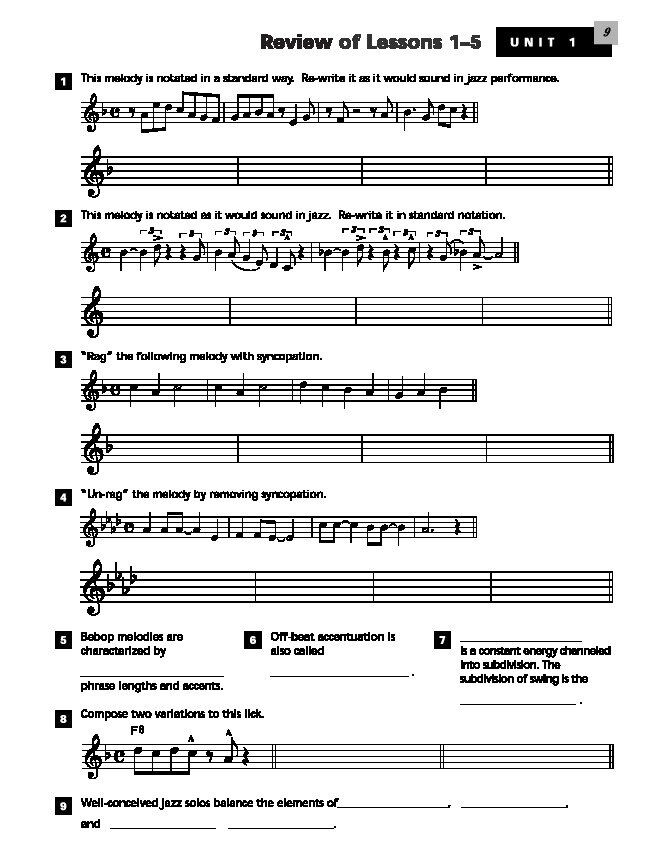 Alfred's Essentials of Jazz Theory Book 1 for Zither — view 3