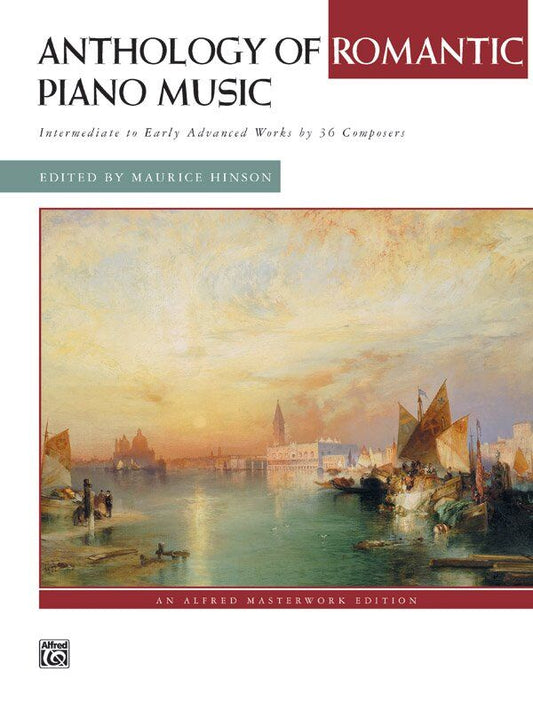 Anthology of Romantic Piano Music - 248 Pages, Alfred Masterwork Edition, Comb Binding, Intermediate to Early-Advanced Levels