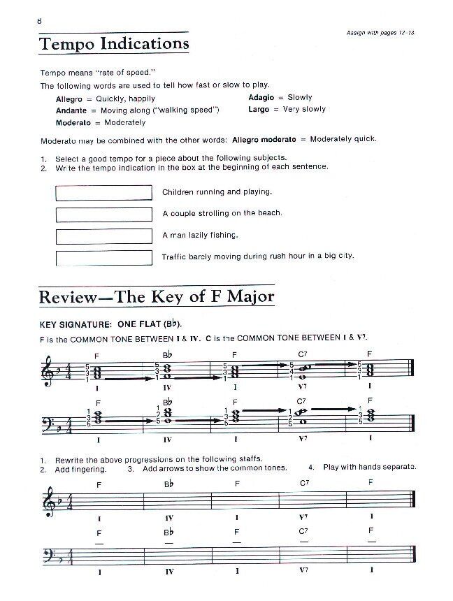 Alfred's Basic Adult Piano Course Theory Book 2 — view 3