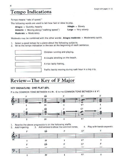 Alfred's Basic Adult Piano Course Theory Book 2 — view 3