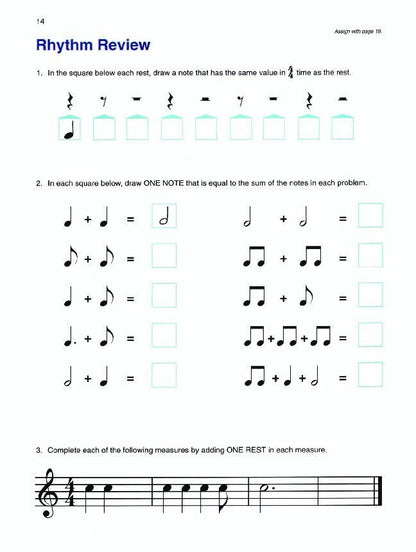 Alfred's Basic Piano Library Theory Book Level 2 — view 3