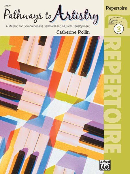 Pathways to Artistry Repertoire Book 3 by Catherine Rollin - Piano Solo, 32 Pages, Alfred Music