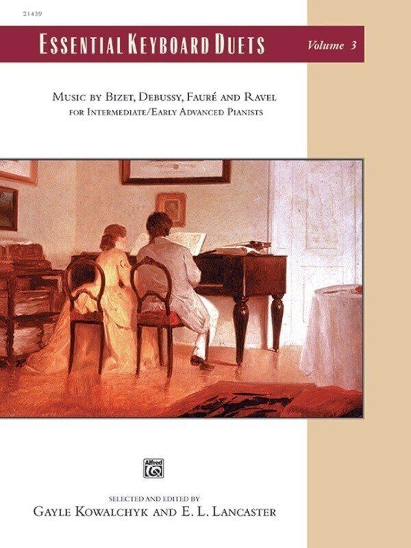 Essential Keyboard Duets Vol. 3 by Alfred Music - Piano Duet, 160 Pages, Intermediate to Early Advanced Repertoire, Comb Binding