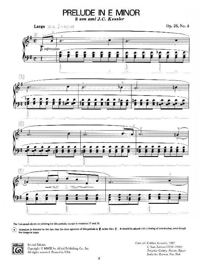 Chopin - Four Preludes Op. 28 Nos. 4, 6, 7, 20 for Piano — view 2