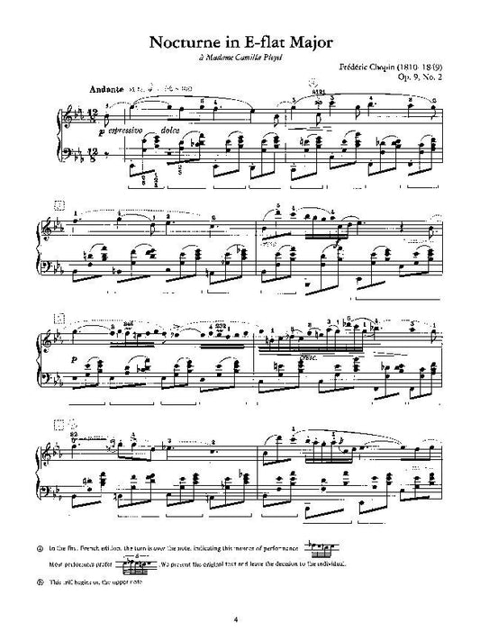 Chopin - Nocturne in E-flat Major Op. 9 No. 2 for Piano, Alfred Masterwork Edition