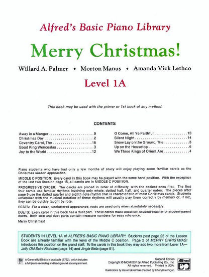 Alfred's Basic Piano Library Merry Christmas! Level 1A — view 2