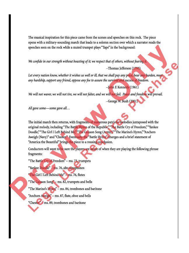The Message on the Rock by Robert Sheldon for Band - Alfred Music - Young Symphonic Series - 258 Pages - Available in SmartMusic — view 3