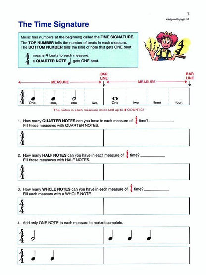 Alfred's Basic Piano Library Theory Book Complete Level 1 (1A/1B) — view 2