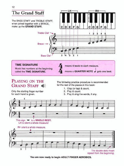 Alfred's Basic Adult Piano Course Lesson Book 1 — view 2