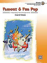 Famous & Fun Pop Book 3 for Piano - Arranged by Carol Matz, 24 Pages, Includes Popular Hits and Optional Duet Parts