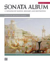 Sonata Album Vol 1 for Piano - Haydn, Mozart, Beethoven, 168 Pages, Alfred Masterwork Edition
