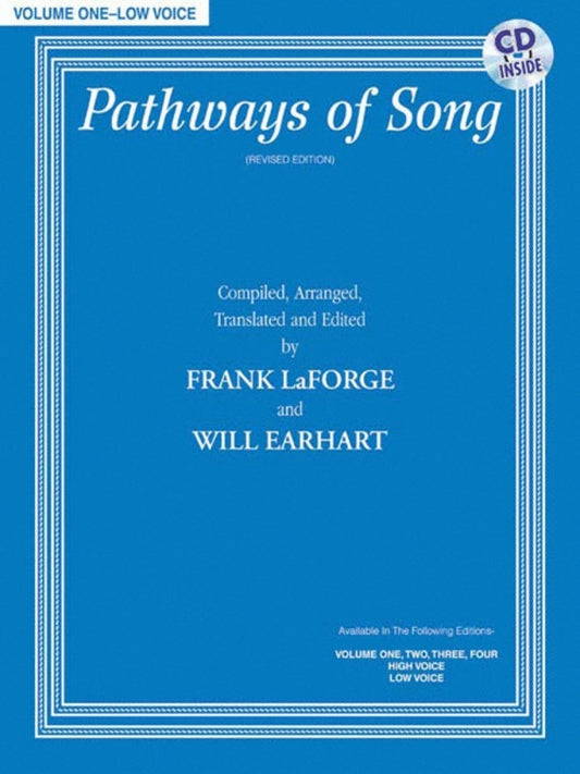 Pathways Of Song Book 1 Book/CD Low Voice