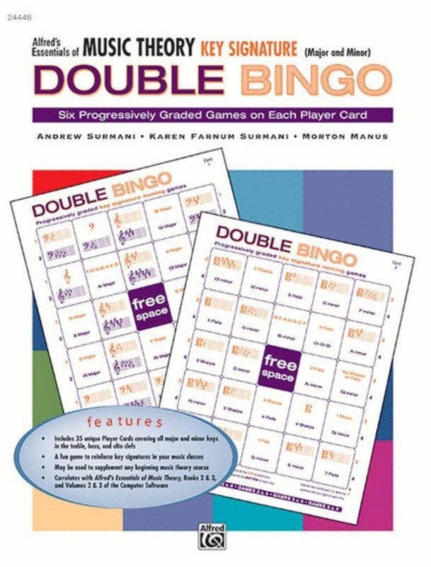 Double Bingo Game Key Signature Major And Minor