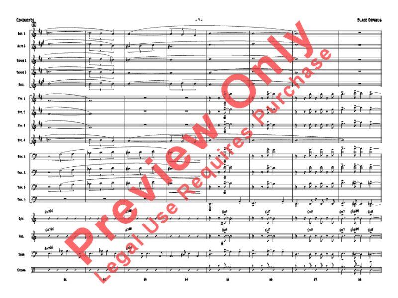 Black Orpheus for Jazz Ensemble by Eric Richards - Alfred Music, 134 Pages, Premier Jazz Series — view 2