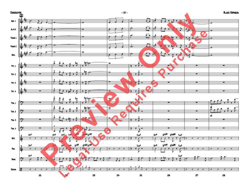 Black Orpheus for Jazz Ensemble by Eric Richards - Alfred Music, 134 Pages, Premier Jazz Series — view 5