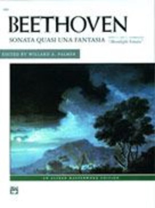 Beethoven - Moonlight Sonata Op. 27 No. 2 for Piano, Edited by Willard A. Palmer, 24 Pages, Alfred Masterwork Edition