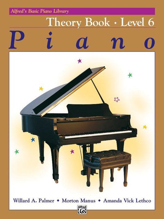 Alfred's Basic Piano Library Theory Book Level 6