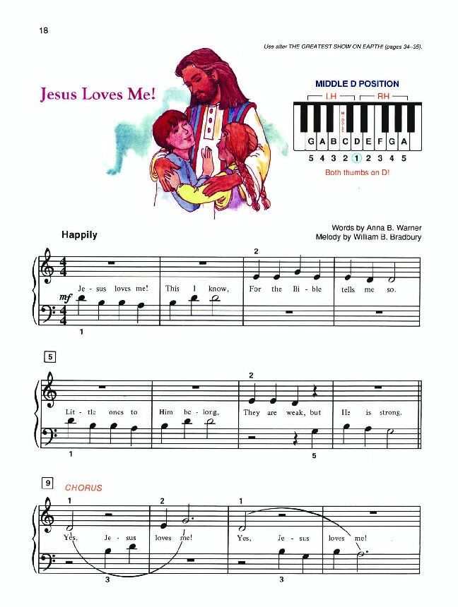 Alfred's Basic Piano Library Hymn Book Level 1B — view 2