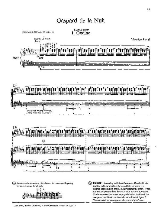 Ravel - Gaspard de la Nuit for Piano, Alfred Masterwork Edition, 64 Pages, Critical Edition with Interpretive Clues