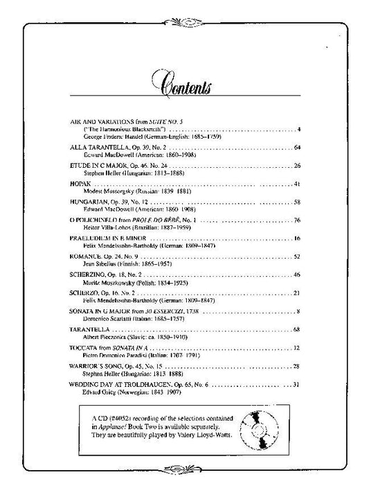 Applause Book 2: Impressive Piano Solos, Ed Olson