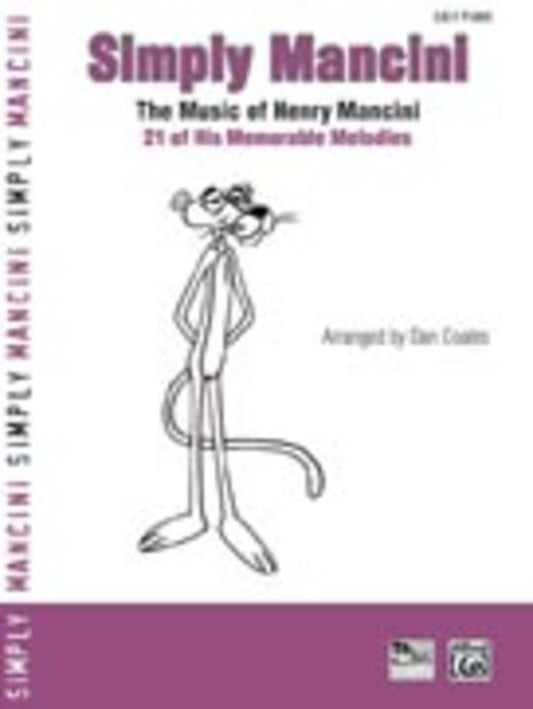 Simply Mancini Easy Piano Arr Coates Book
