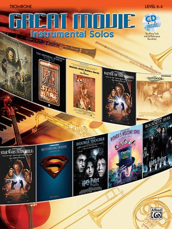 Great Movie Instrumental Solos Book/CD Trombone Book