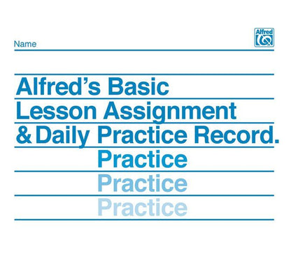 Lesson Assignment and Daily Practice Book for Piano