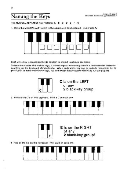 Alfred's Basic Piano Chord Approach Theory Book Level 1 — view 2