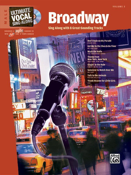 Ultimate Vocal Singalong Broadway Book/CD for Male Voice