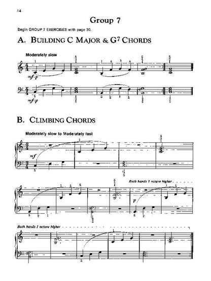 Alfred's Basic Piano Chord Approach Technic Book Level 1 — view 2