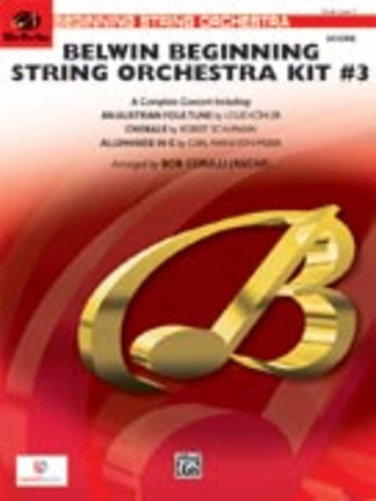 Belwin Beginning String Orchestra Kit No 3 So Book