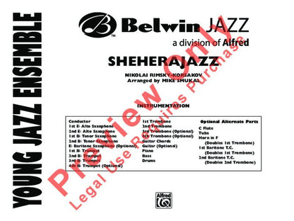 SheheraJazz JE2 SC/PTS Jazz Ensemble Arrangement by Mike Smukal