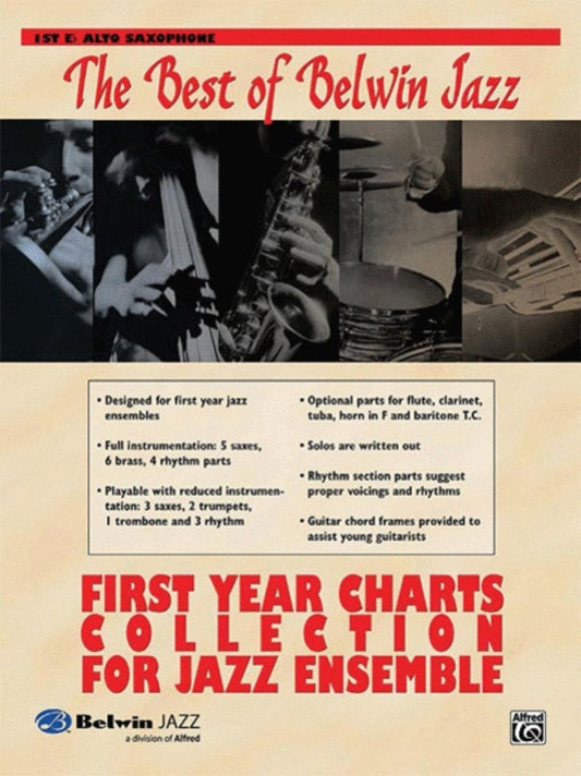 Best Of Belwin Jazz First Year Charts 1st A/Sax Book