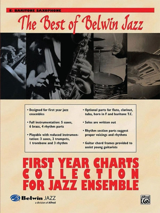 Best Of Belwin Jazz First Year Charts Bar Sax Book