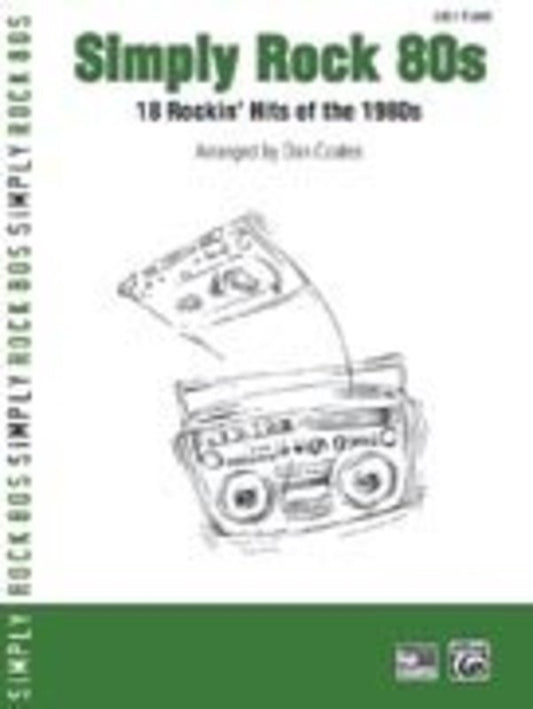 Simply Rock 80s Easy Piano Arr Coates Book