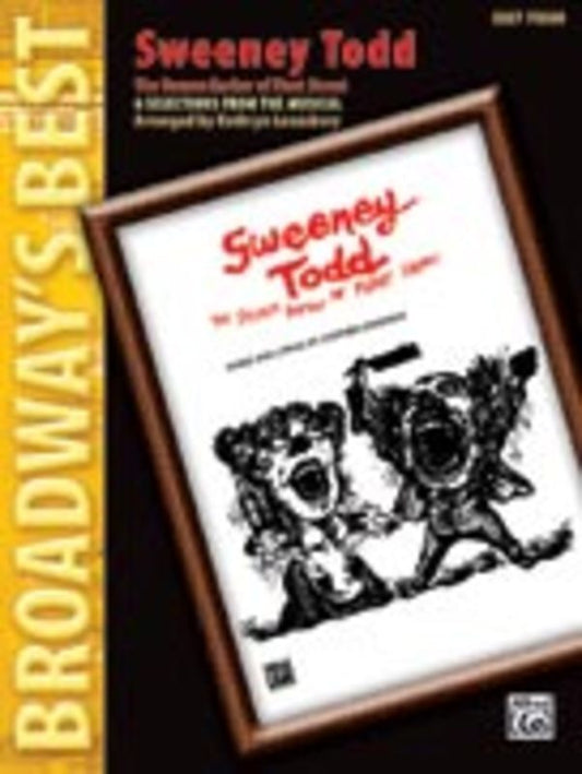 Broadways Best Sweeney Todd Selection Easy Piano Book