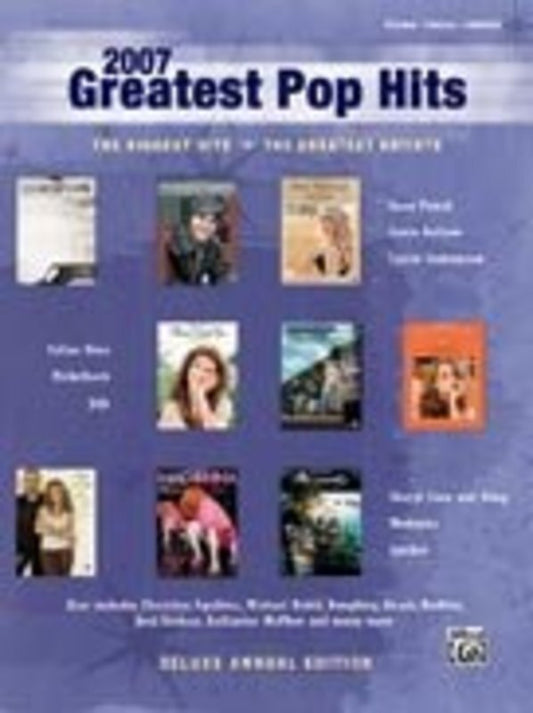 Greatest Pop Hits 2007 PVG Book
