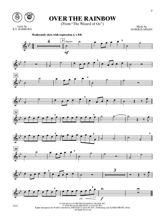 Easy Popular Movie Instrumental Solos for Flute — view 2