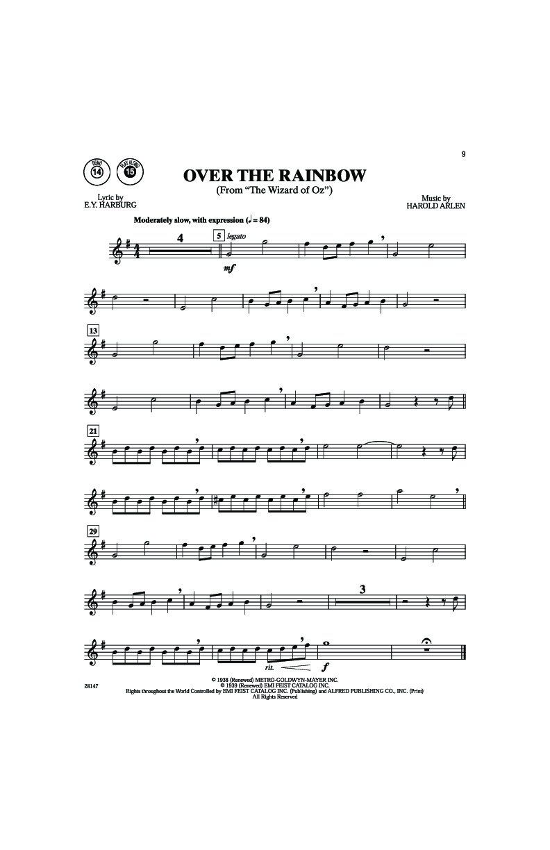 Easy Popular Movie Instrumental Solos for Alto Saxophone BK/CD — view 3